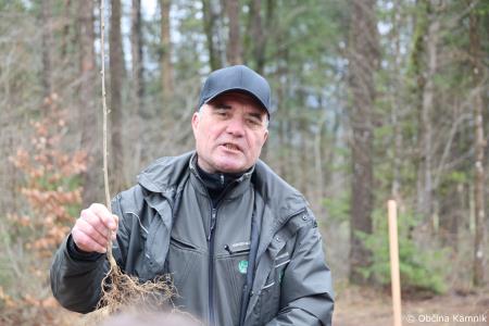 Z zasaditvijo dreves smo uradno odprli kolesarsko povezavo Kamnik–Godič (40)